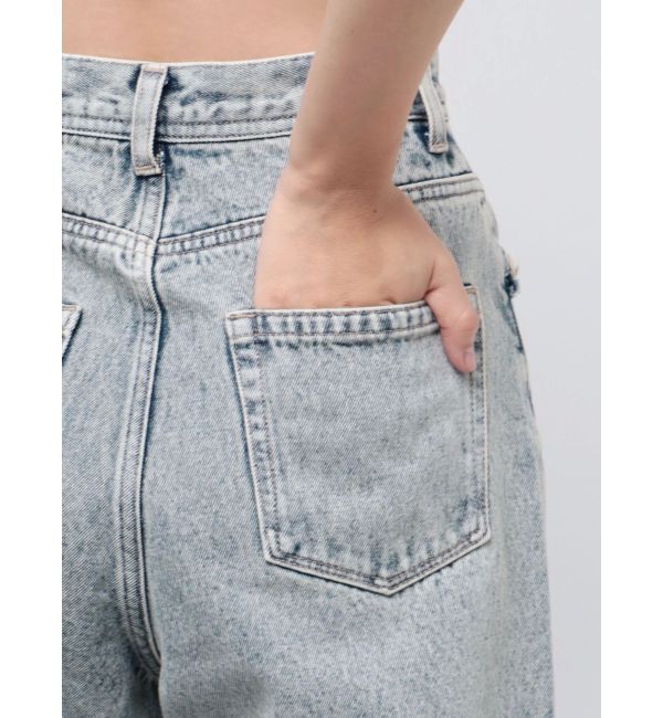 EMODA「カットオフジャストウエストジーンズ」|デニム|