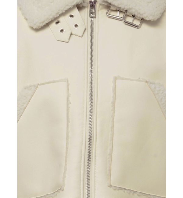 EMODA「ショートフェイクムートンブルゾン」|ブルゾン・スタジャン|