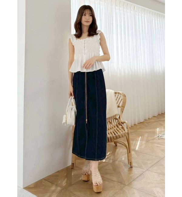 MERCURYDUO「クリアチューブウェッジサンダル」|サンダル|