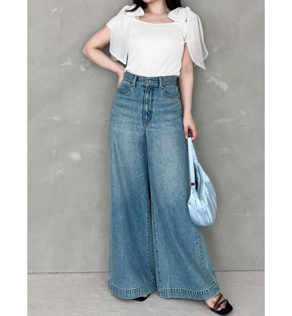 MERCURYDUO「ショルダーリボンニット」|ニット・セーター|