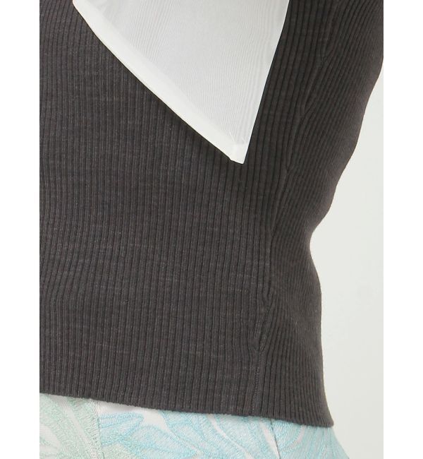 MERCURYDUO「ショルダーリボンニット」|ニット・セーター|