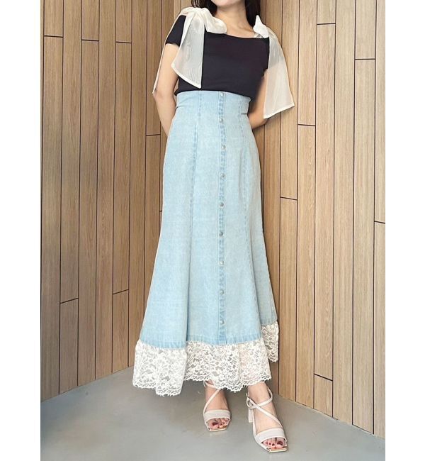 MERCURYDUO「ショルダーリボンニット」|ニット・セーター|