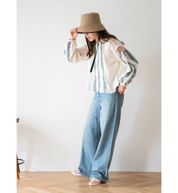 Ungrid「スパンコール刺繍ショートブラウス」|シャツ・ブラウス|