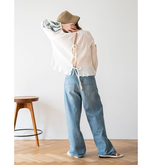 Ungrid「スパンコール刺繍ショートブラウス」|シャツ・ブラウス|