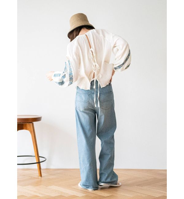 Ungrid「スパンコール刺繍ショートブラウス」|シャツ・ブラウス|