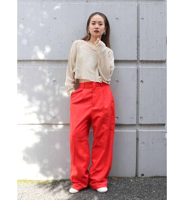 Ungrid「センタープレスルーズパンツ」|その他|