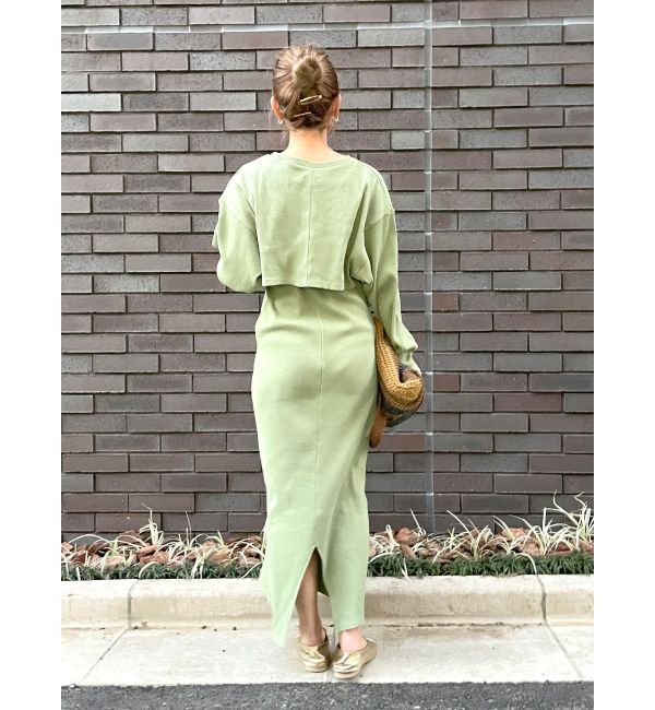 Ungrid「レイヤードテレコキャミワンピース」|ワンピース|