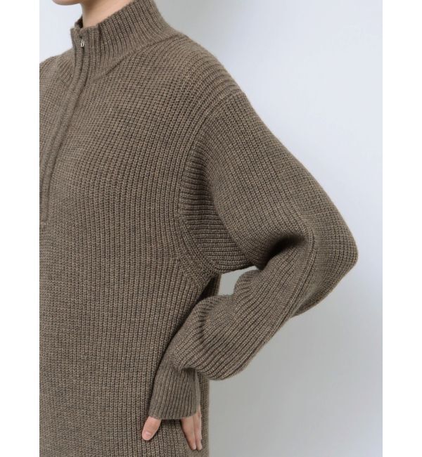 Ungrid「【WEB限定】ハイネックジップニットワンピース」|ワンピース|