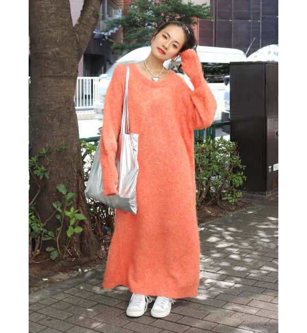 Ungrid「起毛ニットルーズワンピース」|ワンピース|