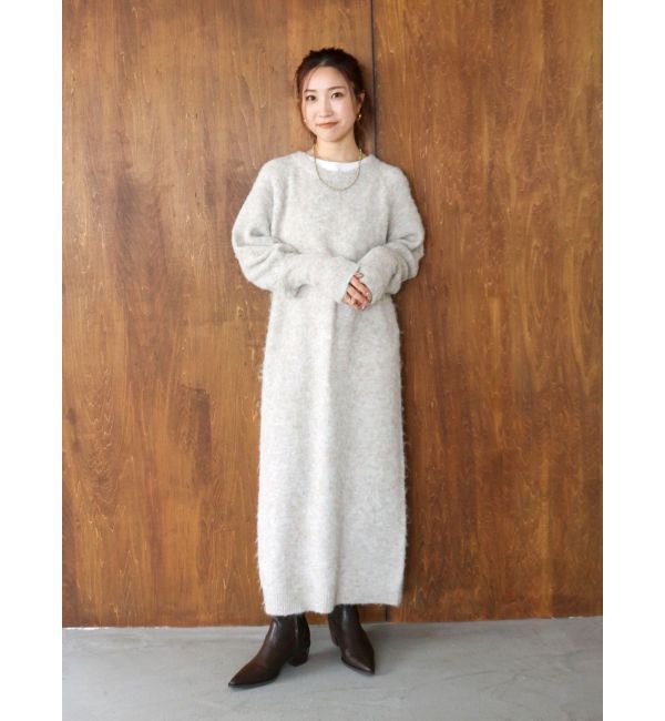 Ungrid「起毛ニットルーズワンピース」|ワンピース|