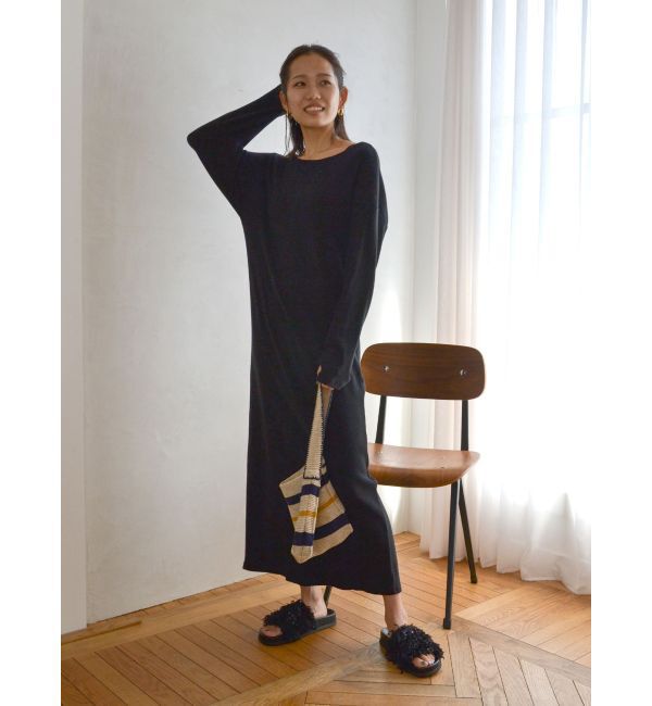 Ungrid「ボーダーニットハンドバッグ」|ハンドバッグ|