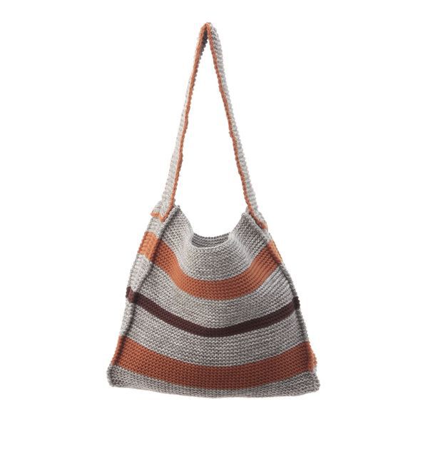 Ungrid「ボーダーニットハンドバッグ」|ハンドバッグ|