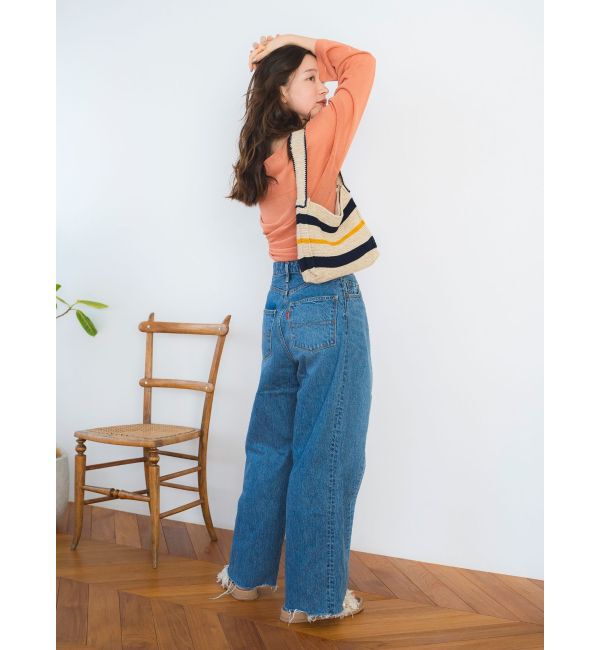 Ungrid「ボーダーニットハンドバッグ」|ハンドバッグ|