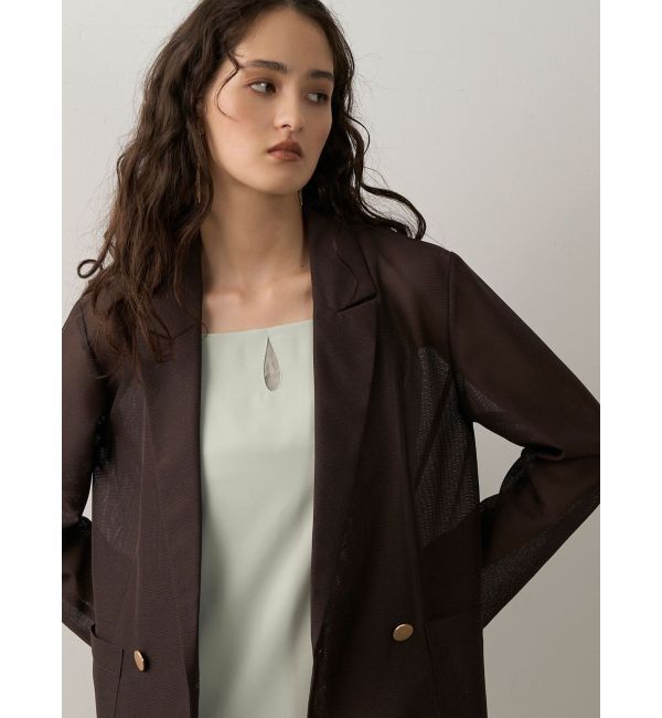 LAGUNAMOON「【追加生産】メッシュダブルテーラージャケット」|テーラードジャケット|