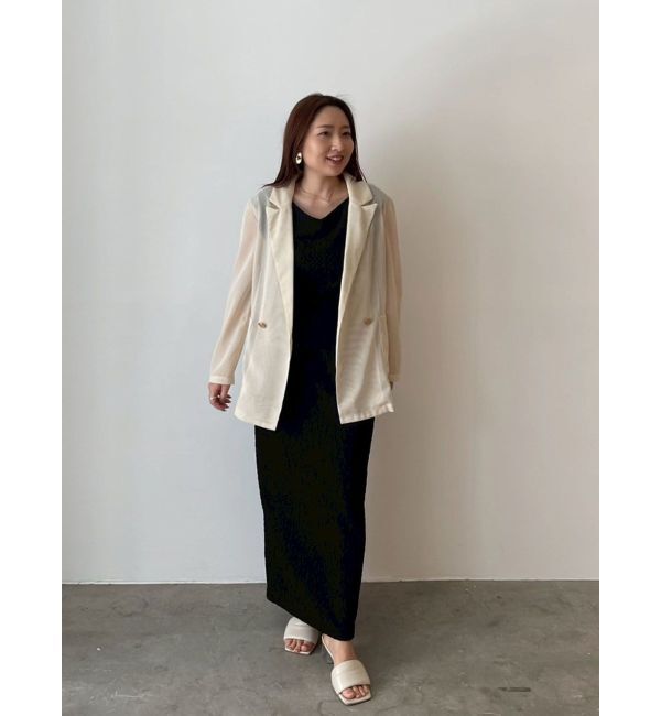 LAGUNAMOON「【追加生産】メッシュダブルテーラージャケット」|テーラードジャケット|