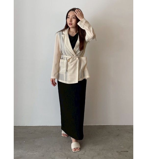 LAGUNAMOON「【追加生産】メッシュダブルテーラージャケット」|テーラードジャケット|