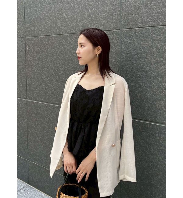 LAGUNAMOON「【追加生産】メッシュダブルテーラージャケット」|テーラードジャケット|