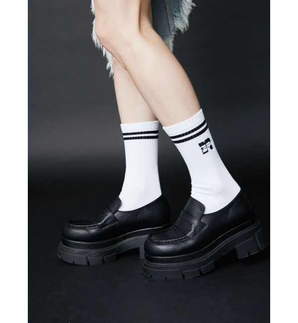 EVRIS「vintage プラットフォームローファー」|ローファー|