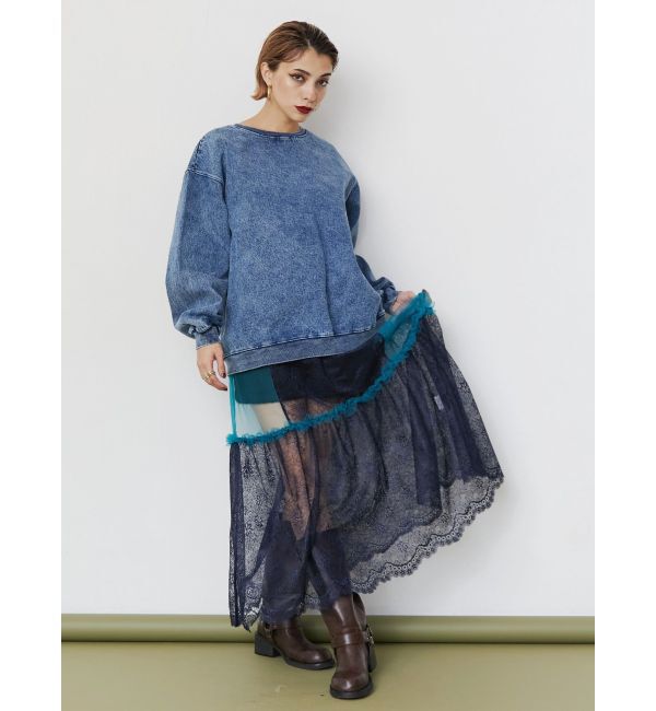 EVRIS「レースコンビロングキャミワンピース」|ワンピース|