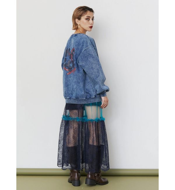 EVRIS「レースコンビロングキャミワンピース」|ワンピース|