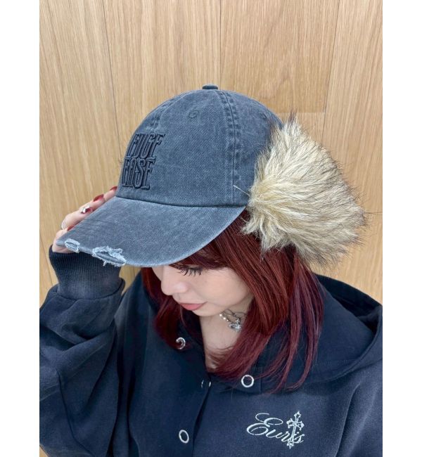 EVRIS「フェイクファードッキングフライトキャップ」|キャップ・キャスケット|