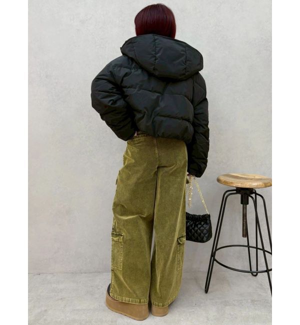 EVRIS「2WAYエアリークロップドブルゾン」|ダウン|