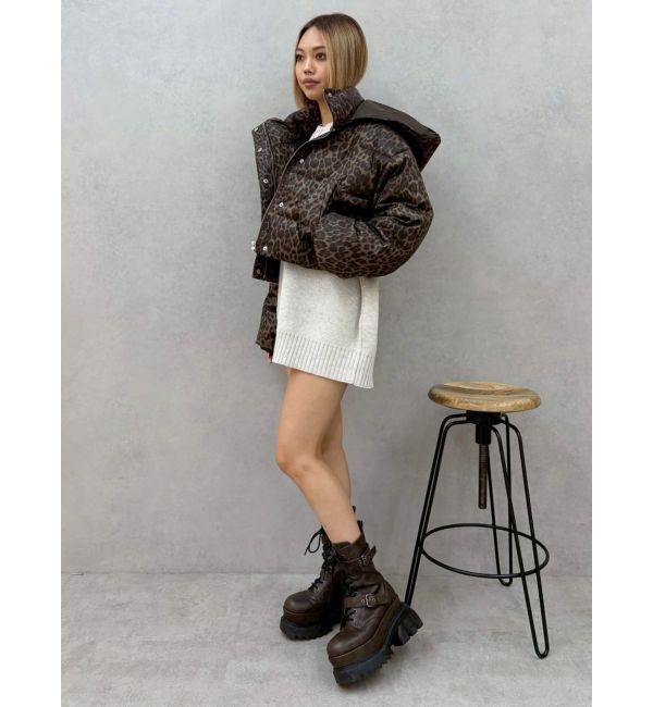 EVRIS「2WAYエアリークロップドブルゾン」|ダウン|