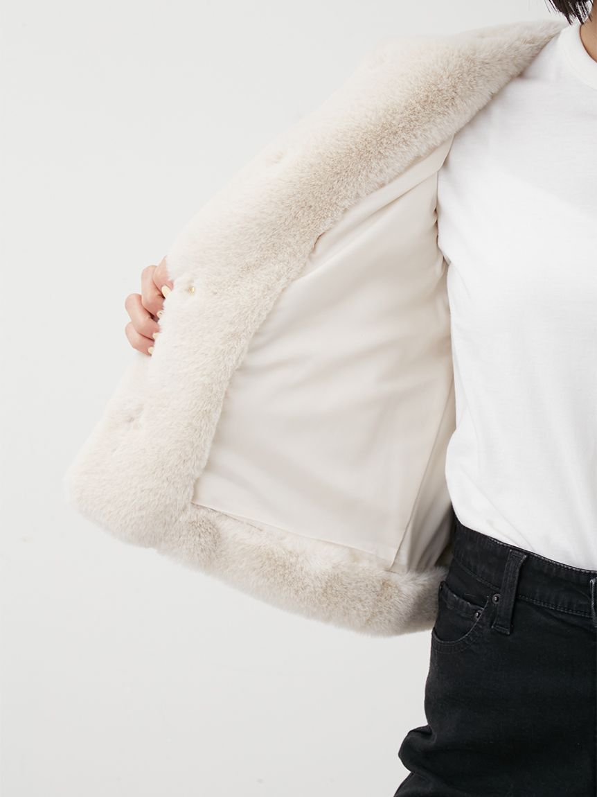 金釦クロップドファージャケット（Mila Owen）｜ルミネのファッション