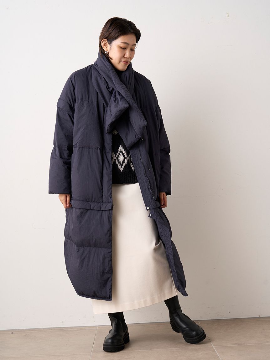 emmi atelier「【金子綾 for emmi】ecoマルチウェイダウンコート」|ダウン|