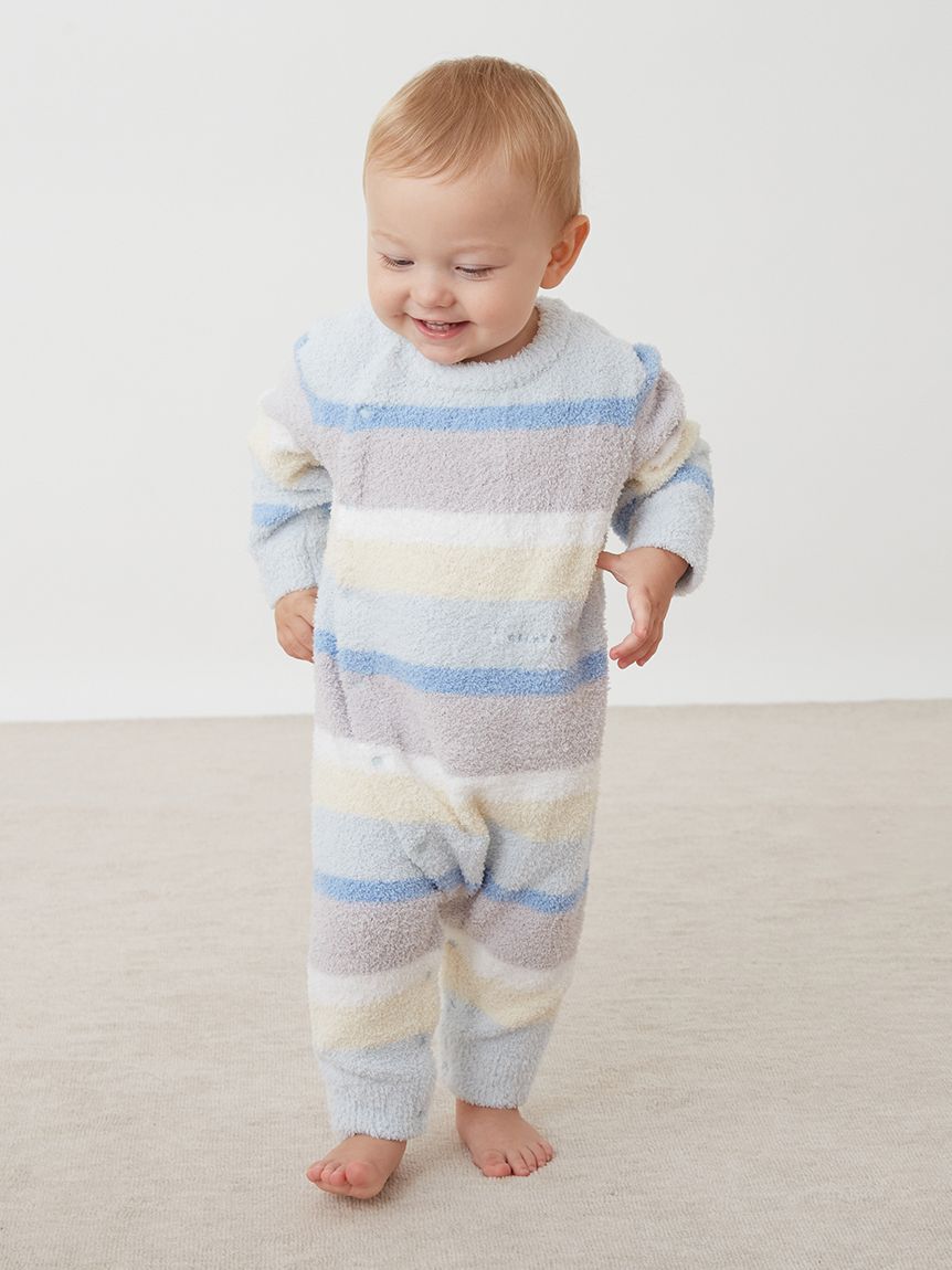 GELATO PIQUE KIDS & BABY「【BABY】ベビモコカラフルボーダーロンパース」|ロンパース|