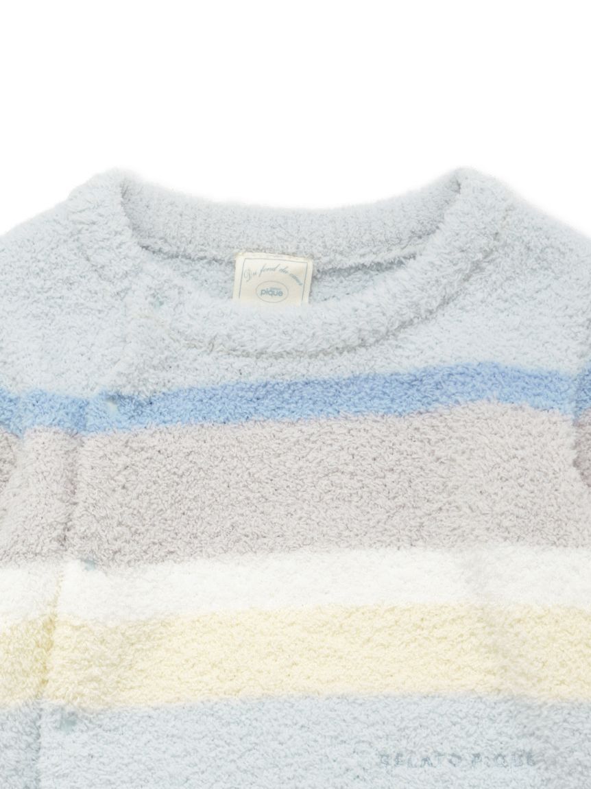 GELATO PIQUE KIDS & BABY「【BABY】ベビモコカラフルボーダーロンパース」|ロンパース|