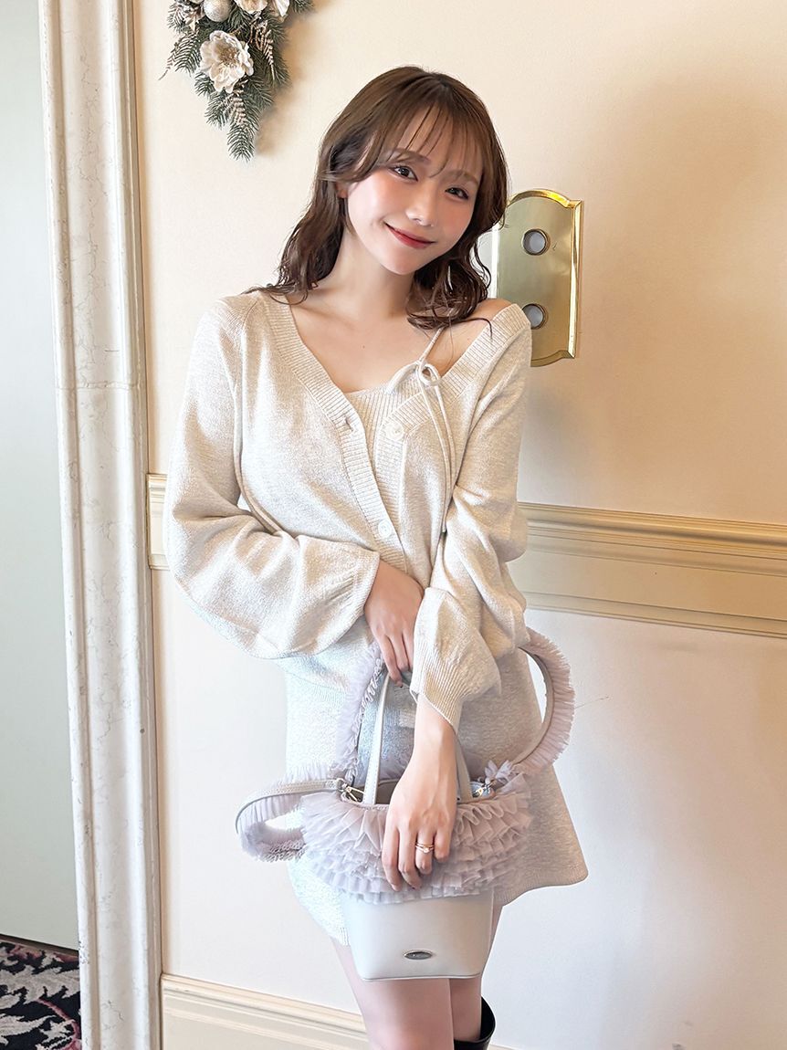 LILY BROWN「【限定カラー】チュール切り替え3wayトート」|トートバッグ|