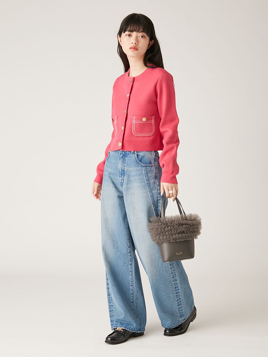 LILY BROWN「【限定カラー】チュール切り替え3wayトート」|トートバッグ|