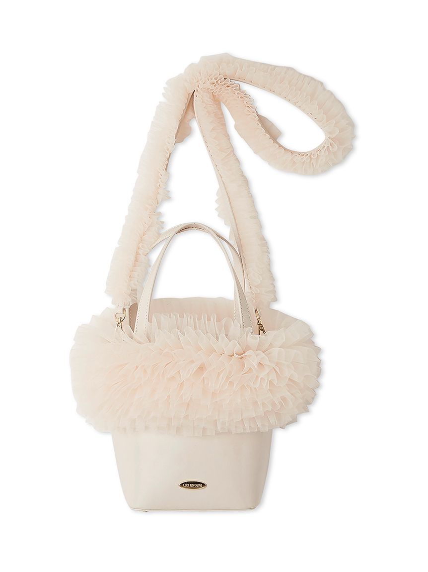 LILY BROWN「【限定カラー】チュール切り替え3wayトート」|トートバッグ|