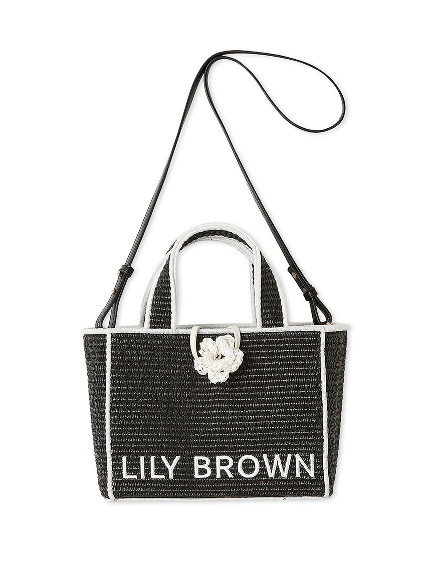 LILY BROWN「【限定カラー】【LILY BROWN&times;MARY QUANT】ジュートロゴトート」|トートバッグ|