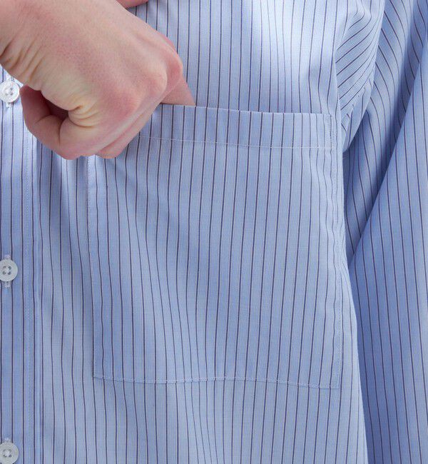 MACKINTOSH PHILOSOPHY「オーバーサイズ 長袖ボタンダウンシャツ 無地/ストライプ」|シャツ・ブラウス|