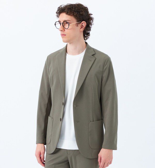 MACKINTOSH PHILOSOPHY「ドライフラットストレッチ イージージャケット ドライフラットストレッチクロス」|テーラードジャケット|カーキ