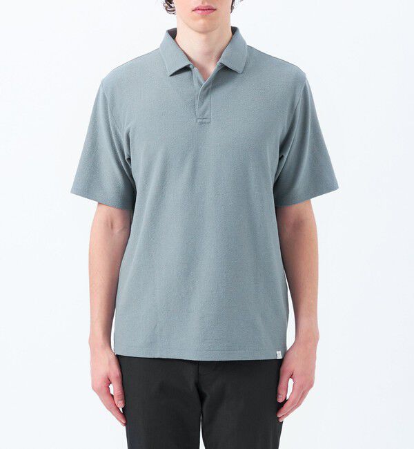 MACKINTOSH PHILOSOPHY「パイル調ドライミックス スキッパーポロ」|ポロシャツ|