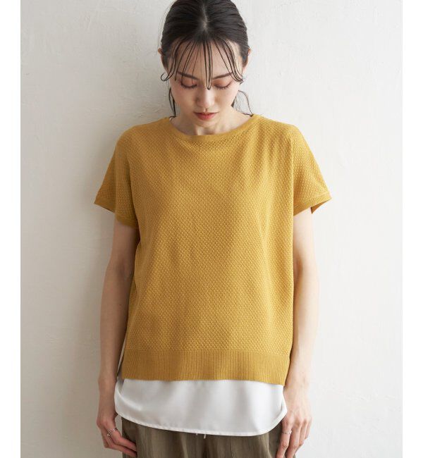 ikka「ハニカム柄ニットアンサンブル」|ニット・セーター|