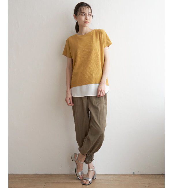 ikka「ハニカム柄ニットアンサンブル」|ニット・セーター|