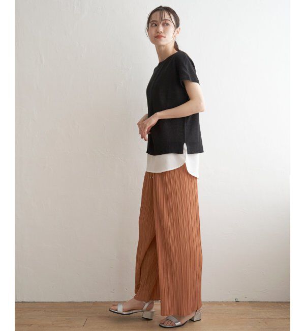 ikka「ハニカム柄ニットアンサンブル」|ニット・セーター|