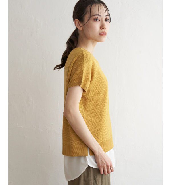 ikka「ハニカム柄ニットアンサンブル」|ニット・セーター|