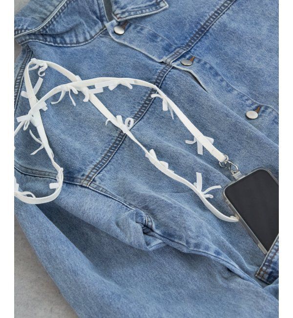 VENCE share style「ベロアリボンストラップ」|ネックレス|ホワイト