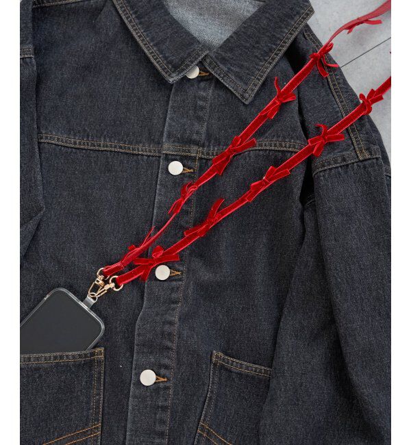 VENCE share style「ベロアリボンストラップ」|ネックレス|