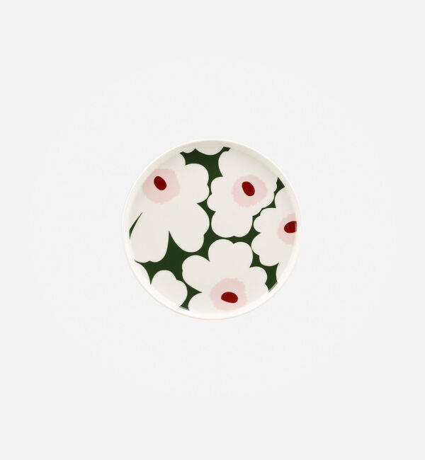 Marimekko「Unikko プレート 20cm」|その他|ﾎﾜｲﾄ&times;ﾀﾞｰｸｸﾞﾘｰﾝ