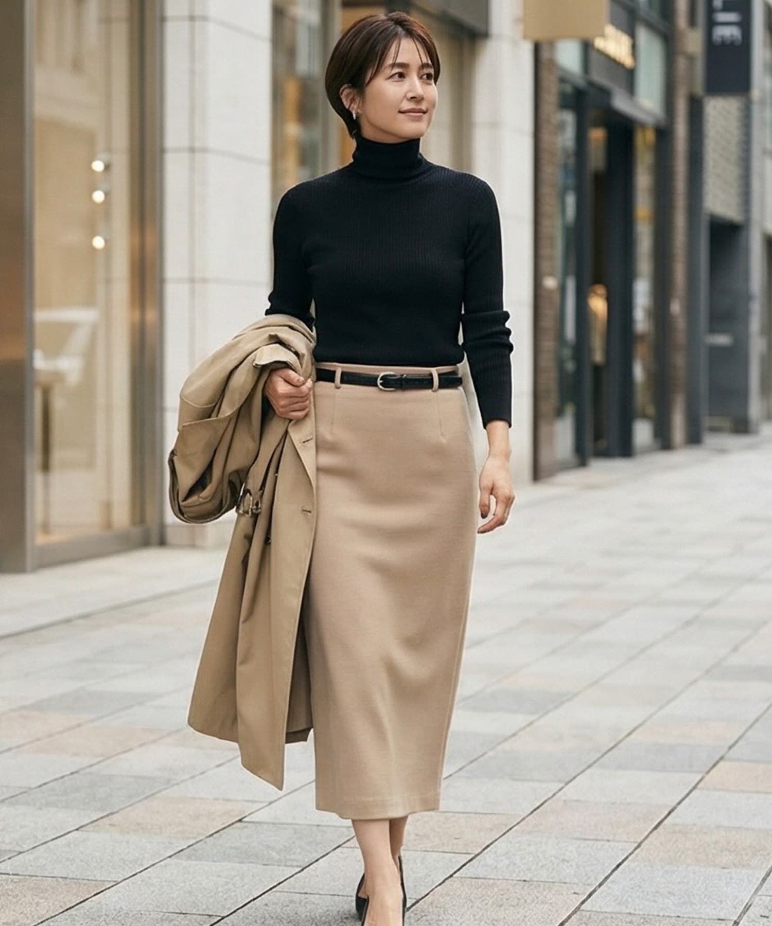 STYLE DELI「【DELI by】リアルレザースリムベルト」|ベルト|