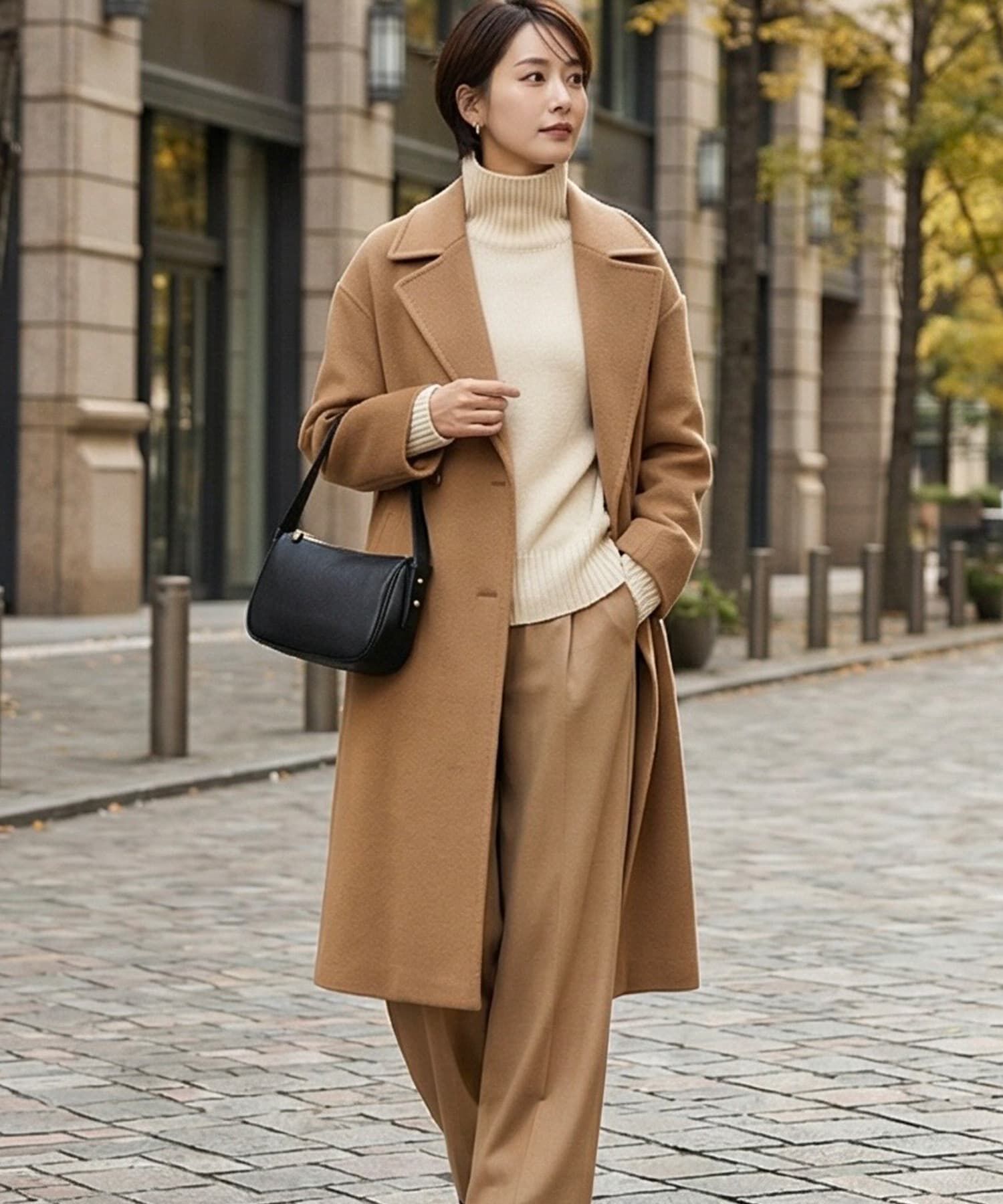 STYLE DELI「【DELI by】カーブラインリアルレザーショルダーバッグ」|ショルダー・メッセンジャー|