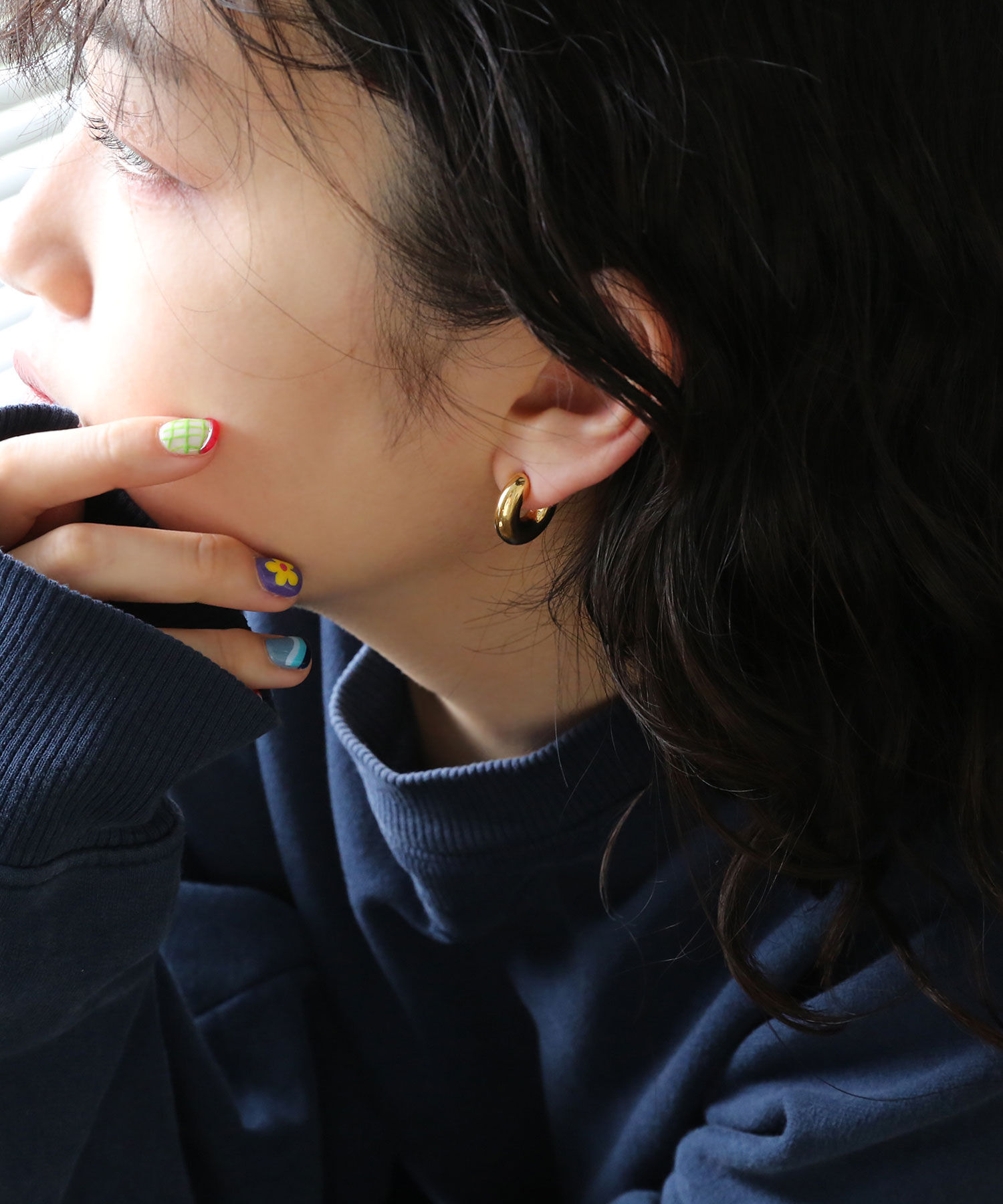 colleca la「[stainless]ステンレス・プランプフープピアス〈金属アレルギー対応〉」|ピアス|