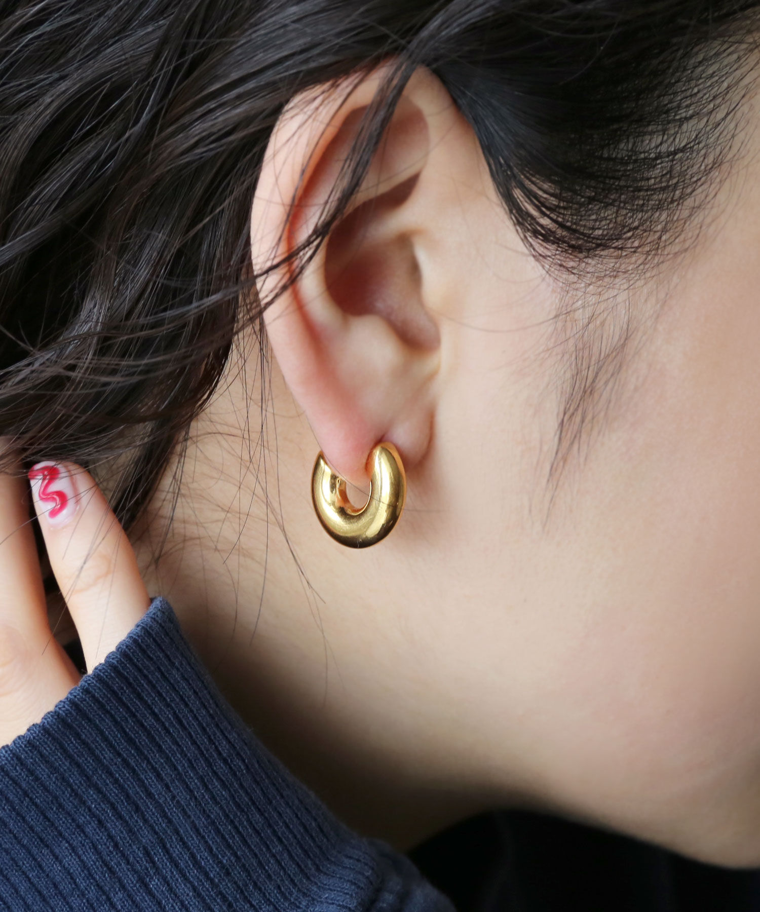 colleca la「[stainless]ステンレス・プランプフープピアス〈金属アレルギー対応〉」|ピアス|