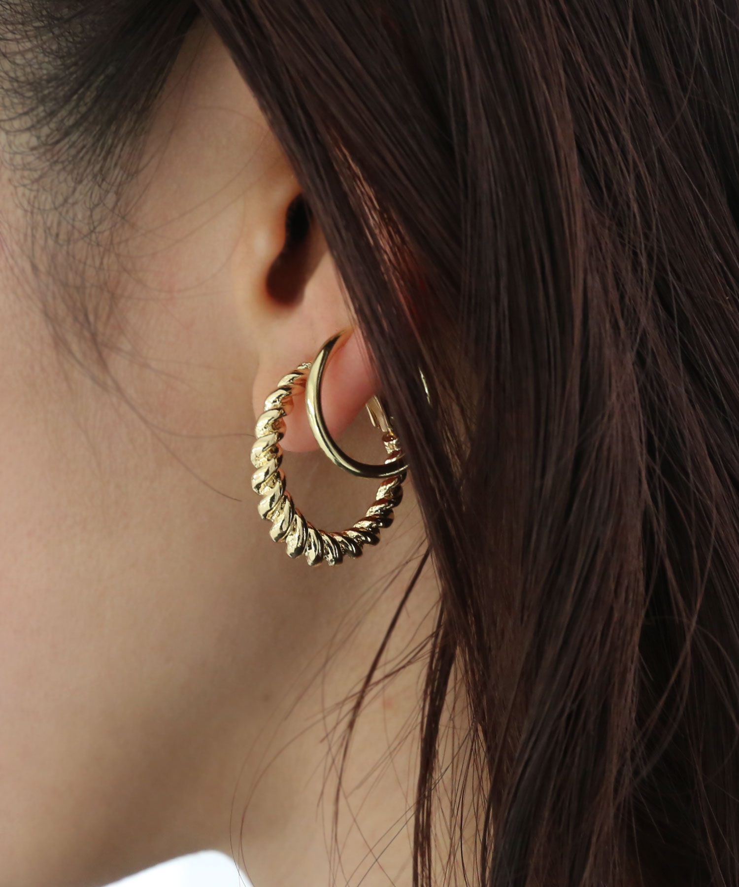 colleca la「大きめツイストフープセットイヤリング」|イヤリング|